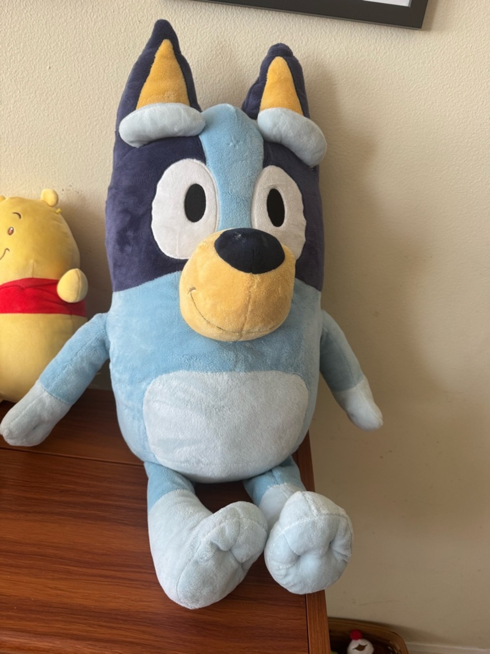 Blue Plush Cartoon Dog Stuffed Toy - Light & Navy Blue